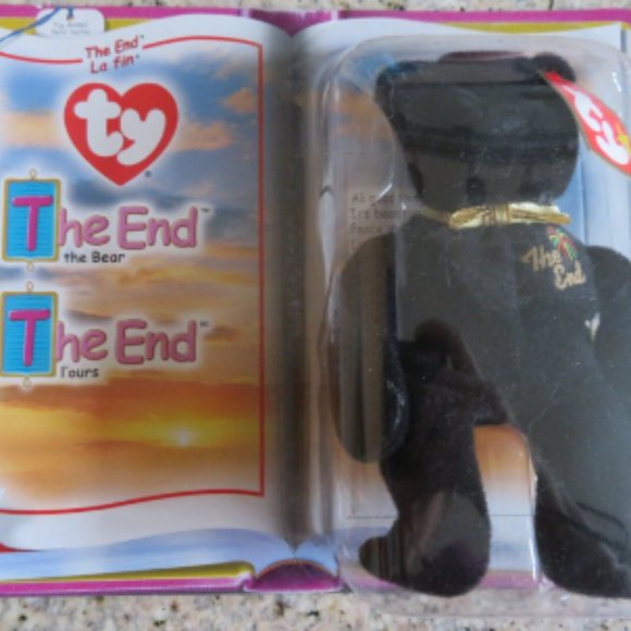 McDonalds Ty Teenie The End Bear 2000 NIB (240V) - Picture 2 of 4